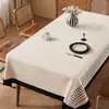 2026 Novo Estilo Toalha de Mesa Impermeável à Prova de Óleo Lavável Resistente ao Calor Retangular Luxo Leve Toque de Alto Padrão Capa para Mesa de Jantar da Sala de Estar