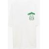 Top de verão para mulheres grávidas, terno de algodão puro, camiseta branca estilo ocidental para sair, vestido, primavera e verão, camisa básica de manga curta para mulheres grávidas