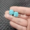 Cuentas de Buda de Turquesa Imitación, Cuentas Sueltas de Jade Imitación, Cuentas de Ángel Zodiaco de Pino Oliva Melocotón, Accesorios para Joyería Hechos a Mano