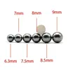 Esfera de aço para estilingue, esfera de aço com superfície brilhante, esfera de aço anidro sem óleo, esferas de 7 mm/8 mm/8,5 mm/9 mm/10 mm, embaladas separadamente.