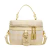 Bolso Bandolera de Bloques de Color de Moda Súper Trendy para Mujer 2025, Bolso Cubo de Mano de Nuevo Estilo Súper Popular con Diseño Único, Bolso de Hombro de Nicho