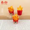 Novo Conjunto de Lanches Crocantes de Coco, Brinquedos de Comida, Materiais Artesanais para Casa de Bonecas, Acessórios de Resina Cola de Creme DIY, Pingentes para Celular