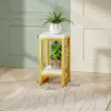 Suporte de Flores para Sala de Estar, Suporte de Flores de Ferro para Interior de Chão, Suporte de Armazenamento para Varanda, Novo Modelo 2024 Suporte de Armazenamento para Vasos de Flores
