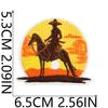 52 Piezas Marrón Vaquero Occidental Bordado Parche Decorativo para Chaqueta Etiqueta Bordada Bordada Bordada