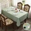 Mantel Popular Transfronterizo de Imitación Algodón Lino, Funda Impermeable y Resistente al Desgaste para Mesa de Comedor, Funda Doméstica de Color Sólido a Prueba de Polvo para Mesa de Café Venta al por Mayor