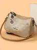 Elegante y espaciosa bolsa de mano para mujer, bolso cruzado retro, nueva colección 2026, bolso de hombro versátil estampado para mujeres de mediana edad