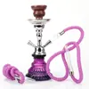 Fabricantes Transfronteiriços Fornecem Narguilé Pequeno de Tubo Duplo, Conjunto de Fumar de Ferro, Novo Cachimbo de Vidro Narguilé
