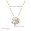 Collar de Flor Minimalista Estilo Ins Colgante Chapado en Oro Lujo Ligero Cadena Sencilla de Moda de Alta Gama para Clavícula para Mujeres