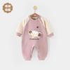 Ropa de bebé mameluco primavera y otoño e invierno terciopelo alemán con forro polar bebé otoño niños otoño e invierno días cálido grueso ropa de otoño