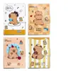 Funda de Goma Kapibala Cuaderno Pequeño Cuaderno de Alto Valor Estudiante Bolsillo con Solapa Pantalones Cuaderno Regalo Recompensa Registro de Tareas Mini
