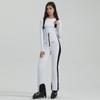 Pantalones de Esquí para Mujer con Tirantes, Traje de Nieve Impermeable de una Pieza, Pantalones de Nieve Calientes de Invierno para Exteriores con Forro Polar
