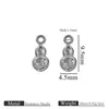 DIY Vacío Chapado en Oro Colgante Pequeño Calabaza Chile Adorno de Joyería Pendientes Pulsera Dijes Accesorios Colgante de Acero de Titanio