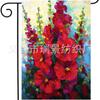 Bandera de jardín de primavera y verano de gran venta transfronteriza, bienvenida, mariposa, floral, decoración exterior, lino, doble cara.