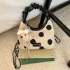 Bolso de Mano Versátil de Moda Transfronterizo con Estampado de Lunares 2026 Verano Nuevo Bolso de Hombro Cruzado con Personalidad Elegante para Mujer