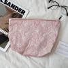 Bolsa Cosmética para Chicas Ins Bolsa de Almacenamiento de Gran Capacidad Bolsa para Lápices Labiales con Cojín de Aire Bolsa con Cremallera Cosméticos Portátil Bolsa de Aseo
