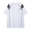 Ropa para Hombre Ins Retro Americano Camiseta Negra de Manga Corta con Hombro Caído, Estampado de Caballo en Racimo y Diseño de Letras, Peso Pesado Holgada Estilo High Street