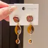Brincos de Prata Estilo Leve de Luxo com Franjas Quadradas Ovais de Cristal, Brincos Geométricos Simples Retrô da Moda, Exquisitos de Alta Qualidade