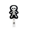 Amazon spot Halloween X calavera telescópico hebilla de extracción fácil clip de cocodrilo giratorio clip de insignia de extracción fácil personalización