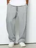 2026 Nuevos Pantalones Deportivos Casuales Rectos de Color Sólido con Cordón, Sueltos, de Cuatro Estaciones, Transfronterizos Europeos y Americanos