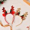 Accesorios Navideños para el Cabello de Bosque Relleno, Lindas Horquillas de Astas de Alce, Diademas, Horquillas para el Día del Niño, Flequillo, Adornos para la Cabeza de Mujer
