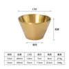 Bol de Acero Inoxidable Estilo Coreano Bol para Bingsu Forma de V Bol Dorado para Frutas Bol Creativo de Celebridad de Internet para Ensaladas Postre Comercial Mian Mian Bing