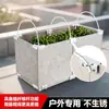 Varilla de Fibra Reforzada Caja de Plantación de Azulejos de Aleación de Aluminio Engrosada Marco de Esquina Base Elevada Juego con Accesorios de Empalme a Presión