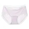 Calcinhas Femininas Simples de Seda de Gelo Cor Sólida Secagem Rápida Respiráveis Sem Costura Tamanho Grande 100kg