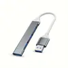 Hub Multi-Splitter Tipo C de 4 Portas Adaptador USB OTG para Xiaomi Lenovo MacBook 13 15 Air pro PC - Acessórios de Computador