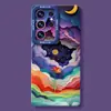 Aplicable para funda de teléfono Samsung s26ultra pintura al óleo tren s25/24plus verano s23 silicona cobertura total s22 set