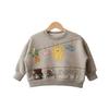 Sudadera Casual con Capucha para Niños y Niñas 2026 Otoño e Invierno Nueva Camiseta Base de Muñeco 3D para Niños Parte Superior con Forro Polar