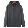 Moletom com Gola Careca 320g Outono/Inverno Algodão Pesado Cor Lisa Unissex Top Roupa de Trabalho Imprimível
