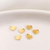 Material de aço inoxidável 316L Irregular dourado com buraco pequeno amor bonito requintado pequenos acessórios artesanais DIY