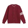 Suéter Abrigo de Punto Rojo para Hombre y Mujer 2026 Nuevo Otoño/Invierno Top Usable