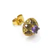 Aretes Punk Ligeros de Lujo Estilo Japonés y Coreano con Incrustaciones de Diamantes Modernos para Hombres y Mujeres Nicho Estilo Frío Pendientes de Acero de Titanio de Alta Calidad Venta Directa