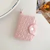 Cartera de Monedas Simple Color Puro Estilo Coreano Estudiante Portátil Bolsa para Guardar Tarjetas Bancarias y Monedas Billetera con Cierre Mini Bolsa para Auriculares