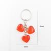 Llavero con colgante de amor transparente de color, oferta especial de Amazon, llavero sencillo con forma de corazón, colgante para bolso.