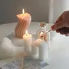 Velas de Soja Coreanas en Forma de S para Decoración del Hogar, Adornos de Dormitorio, Accesorios para Fotos y Regalos con un Toque Femenino