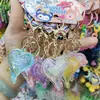 Novo Chaveiro de Coração de Cristal em Cartão de Papel Grande Boneco de Desenho Animado Pingente de Chaveiro de Celular Presente Atacado