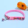 1.0 Collar para Mascota Exportación Colorido Parche de Dibujos Animados Fabricante de Collar con Campana para Perro y Gato Venta al por Mayor al Contado