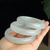 Pulsera Danqing de Tinta al por Mayor Pulsera de Jade con Paisaje Natural y Ambiente Pulsera de Jade Gris Humo de Hielo Pulsera Blanca como la Luna de Hielo