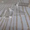 Diámetro Interior 18mmx35mmx1.2mm Cáscara Acrílica Rectangular Barra de Oro Barra de Plata Caja Caja Protectora de Plástico Transparente