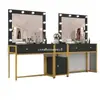 Mesa de Maquiagem de Estúdio Fotográfico de Celebridade da Internet, Mesa de Maquiagem Especial para Maquiador, Mesa de Toucador Combinada Simples Moderna Profissional para Salão de Beleza