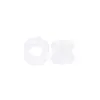 Expansão de orelha de chifre duplo de silicone macio 3-25 mm perfuração humana joia de expansão de orelha