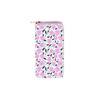 Estilo étnico transfronteiriço pequeno floral longo PU Zipper carteira 2095 flor embreagem impressa figura