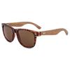 Uña de arroz directa de fábrica gafas de madera de cebra retro europeo y americano veta de madera gafas de sol transfronterizas gafas de sol con patillas de madera hechas a mano