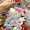 Auténtico Peluche de Dibujos Animados Sanrio Hello Kitty Bolsa Decoración Colgante Llavero Colgante