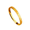 Nuevo Pulsera de Mantra de la Suerte Color Dorado Imitación Estilo Chino para Mujer, Pulsera Cerrada Versátil Estilo Chino, Joyería Meilong