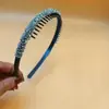 Diadema fina de strass de alta sociedad de lujo ligero, diseño de nicho de temperamento, pasador de diamante, diadema para fijar el cabello de la frente para lavarse la cara