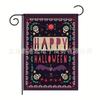Decoración de Halloween Nueva Transfronteriza para Acción de Gracias Bandera de Jardín Impresión de Lino Doble Cara Decoración Exterior Bandera de Patio