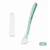 Cuchara Suave de Silicona para Bebé, Vajilla Simple para Bebé, Protege las Encías y No Lastima la Boca, Cuchara para Comida Complementaria